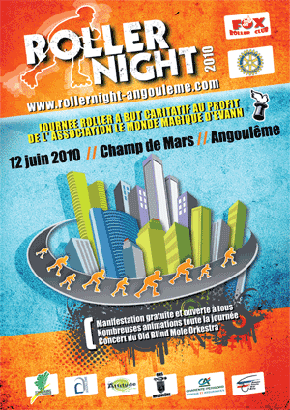 affiche roller night 2010